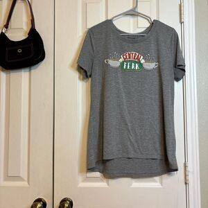 Friends XXL Gray Central Perk Graphic T-Shirt Short Sleeve Tee